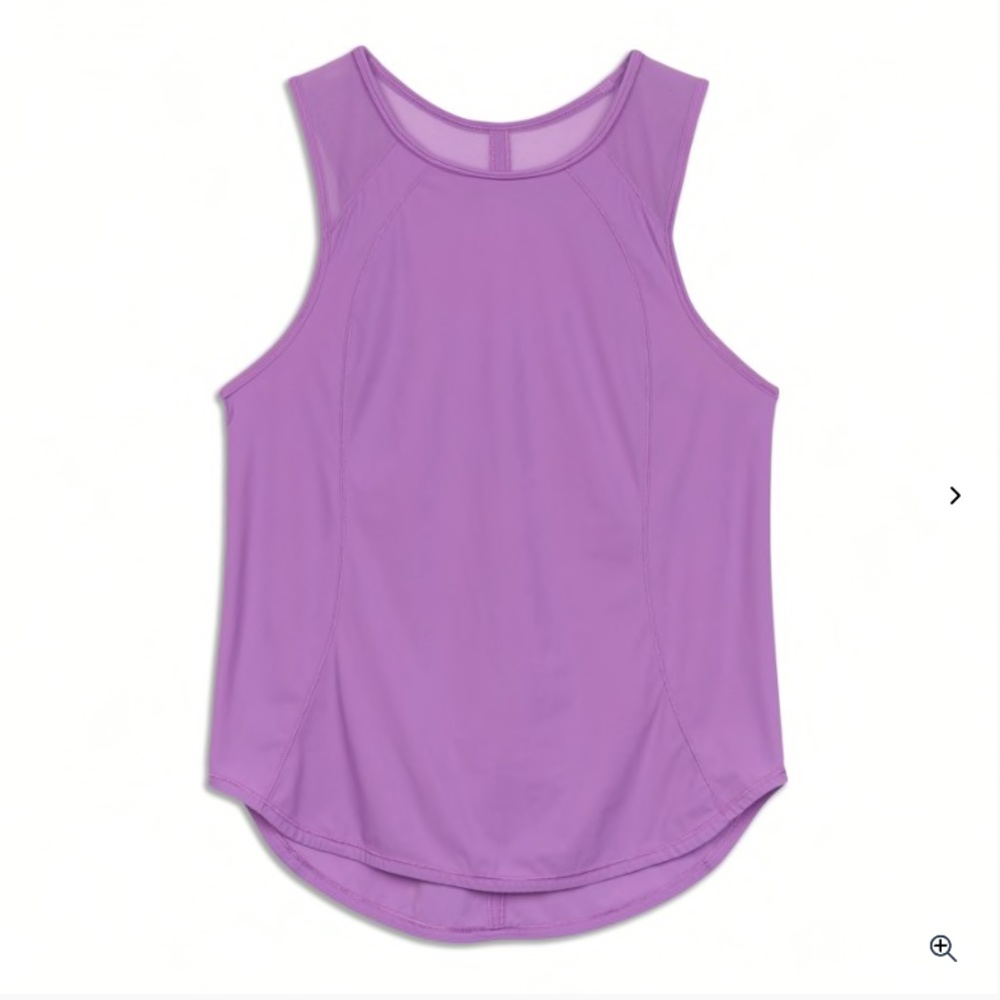 Lululemon "Sculpt" Purple Mesh Tank Top